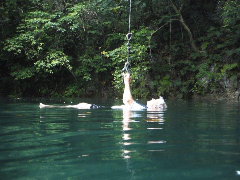 Blue hole relaxation