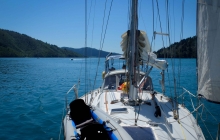 Sailing along Tory Channel