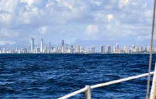 Surfer's Paradise in the distance as we approached