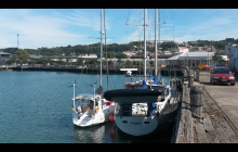 Berthed against Evohe