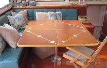 Expanded saloon table, seats 8