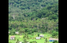 The tranquil village of Dakuniba. We hiked into the forest you can see.