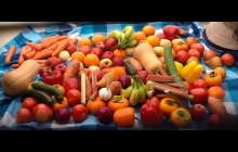 Lots of yummy fresh fruit and veggies on board.