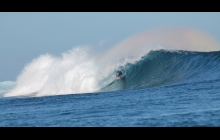 Kelly Slater in a barrel. Yeehah!