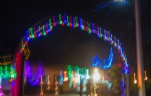 Tradition has it that homes are beautifully lit up to ward off evil spirits. Anjee and Kamlesh's home looked very colourful!