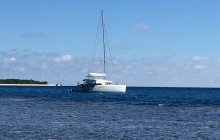 PAPIGA in front of Ua Island - clearest water ever seen