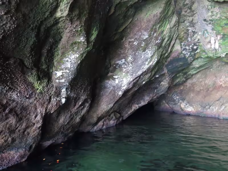 Small cave on northern coast